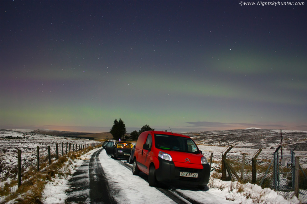 Glenshane Pass Aurora Borealis Display - Feb 14th 2011