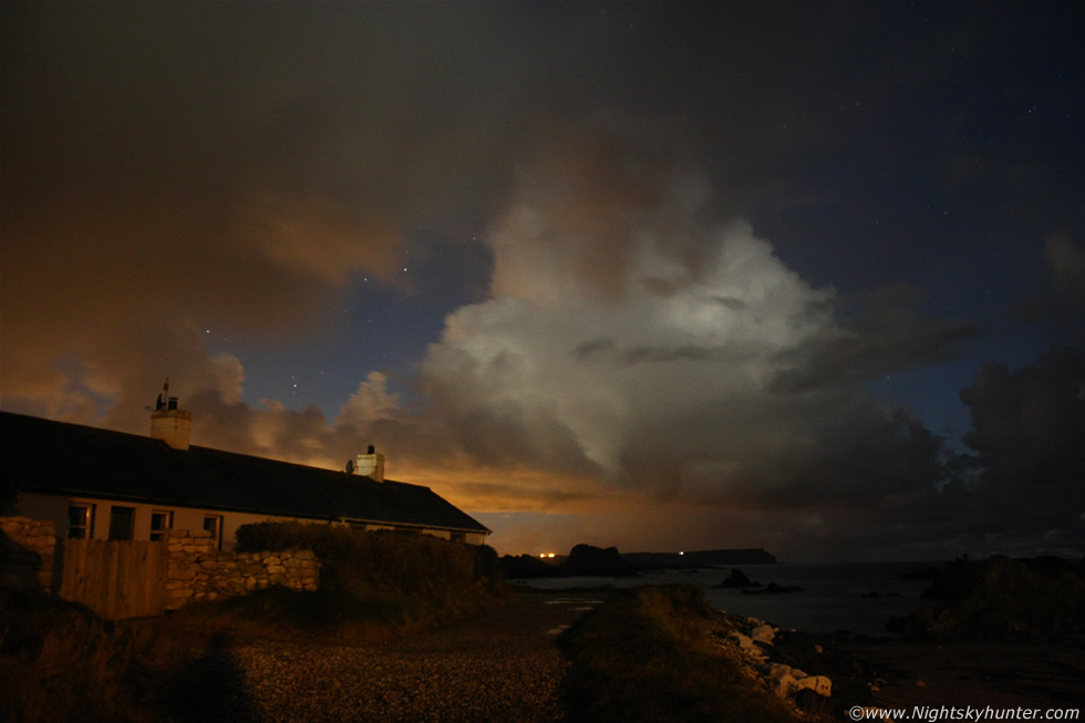 Ballintoy Harbour Moonlit Convection & Stars