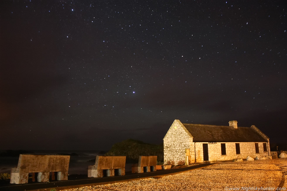 Ballintoy Harbour Night Storms & Stars