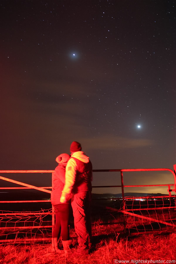 Glenshane Pass Snow Showers, Planets & Aurora