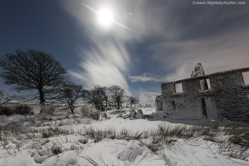 Glenshane Pass Moonlit Snow