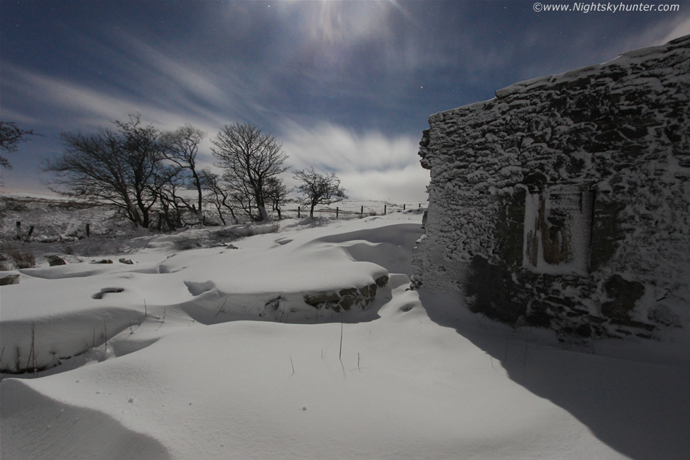 Glenshane Pass Moonlit Snow