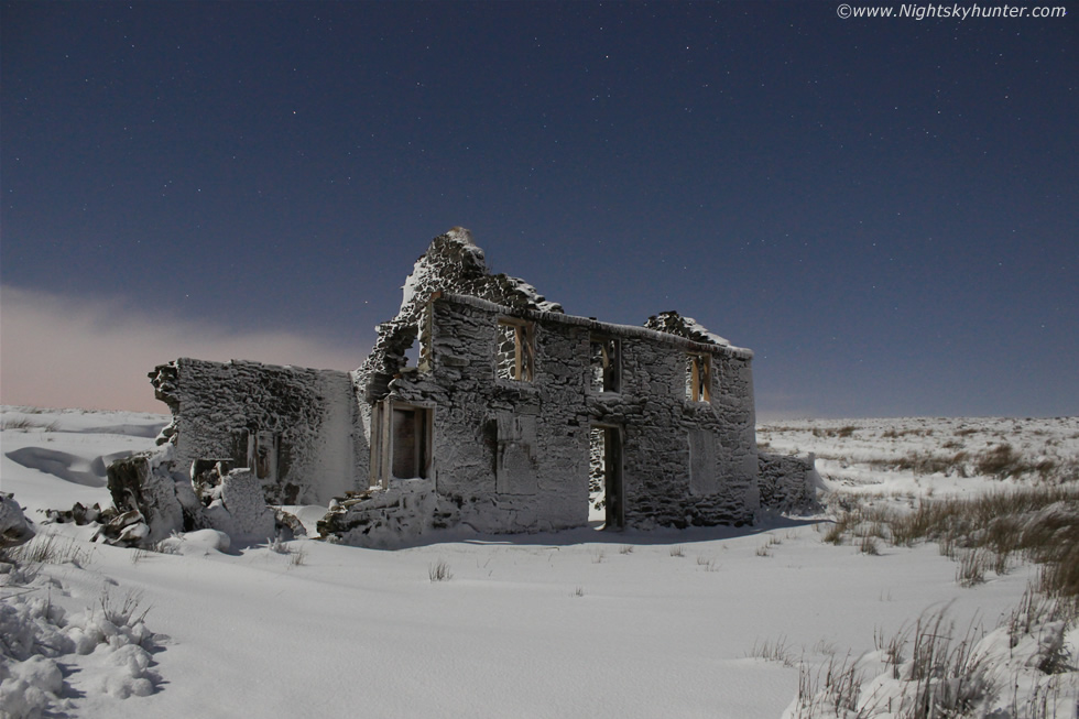 Glenshane Pass Moonlit Snow