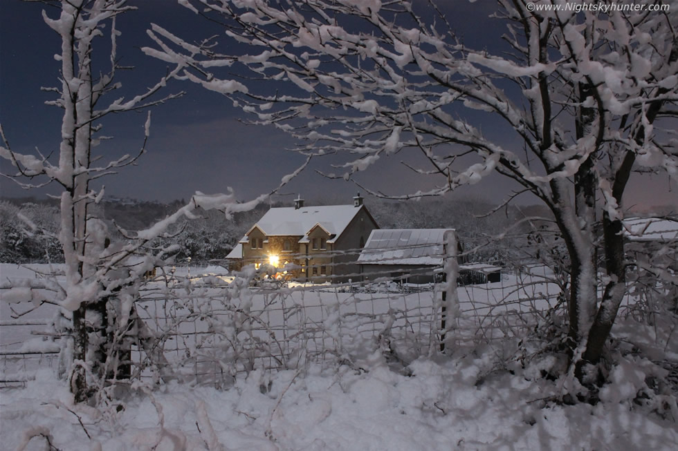 Glenshane Pass Moonlit Snow