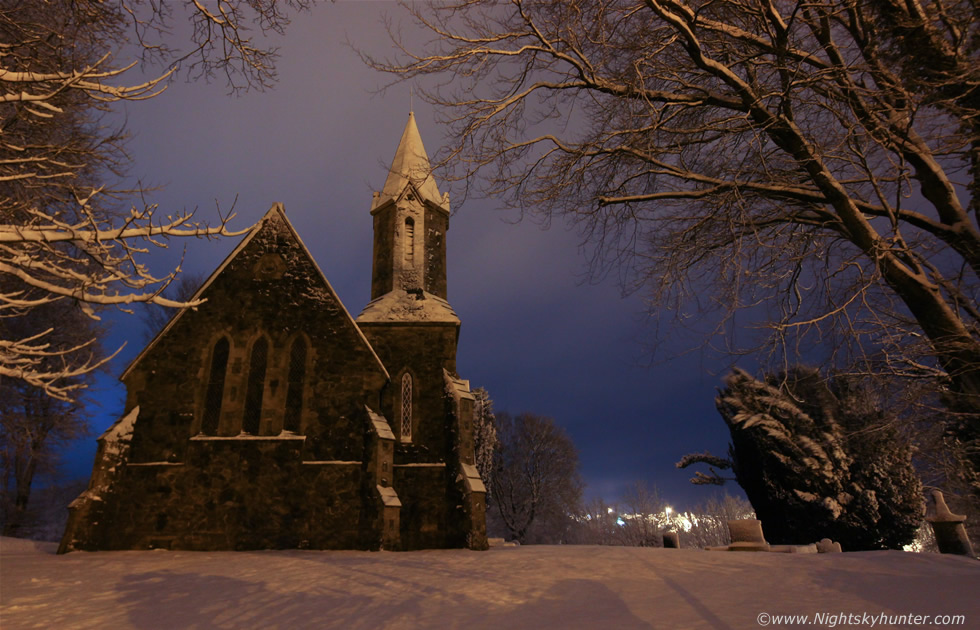 Swatragh Church Night Snow