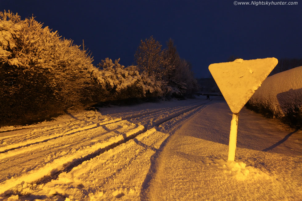 Glenshane Pass Moonlit Snow