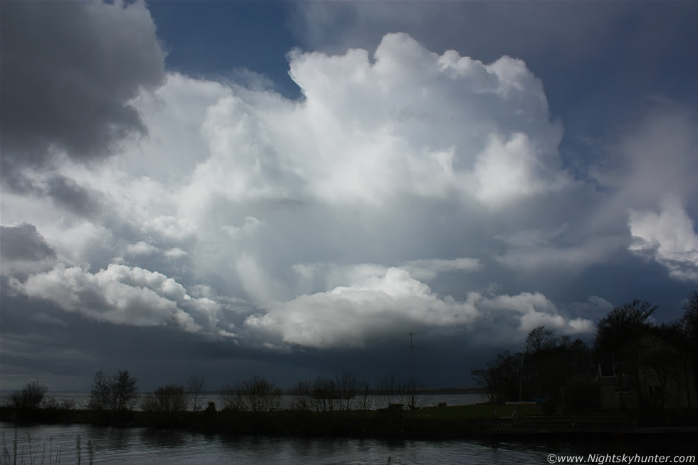 Massive Storm Cells Over Lough Neagh