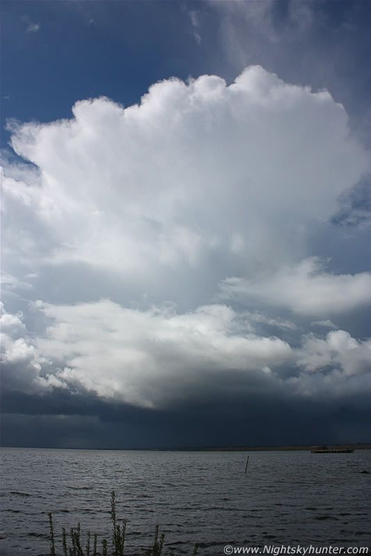 Massive Storm Cells Over Lough Neagh