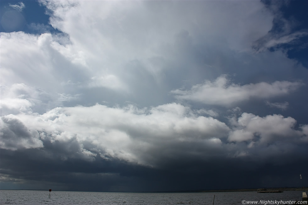 Massive Storm Cells Over Lough Neagh