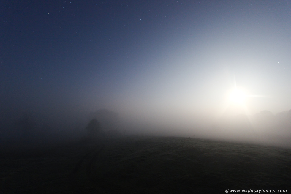 Monea Castle Moonlit Fog