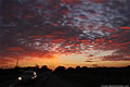 Sun Pillar & Sunset