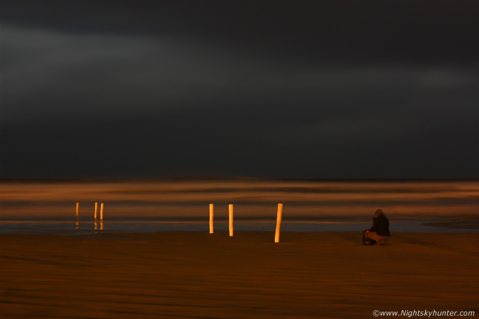 Downhill Beach Night Lightning