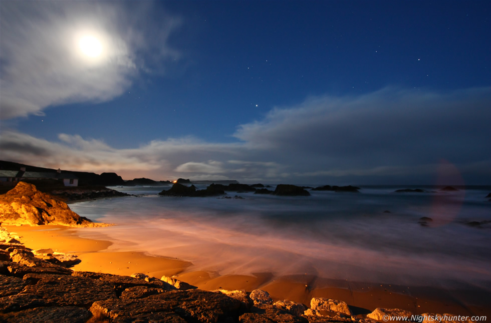 Ballintoy Harbour In Moonlight