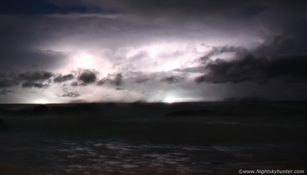 Ballintoy Harbour Lightning